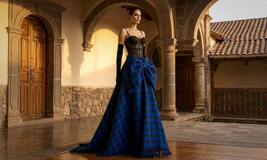 Reina Sagrada Set - Set -Corset, Falda Tejida & Guantes